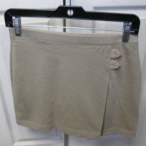 Lands' End Girls School Uniform ATK SLD KNIT Uniform Skort, Khaki, NWT